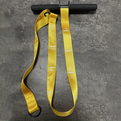 Fitness Equipment Wrist Roller Bar with Hanging Strap, Four Marked Grip Levels and 12.6-Inch Handle