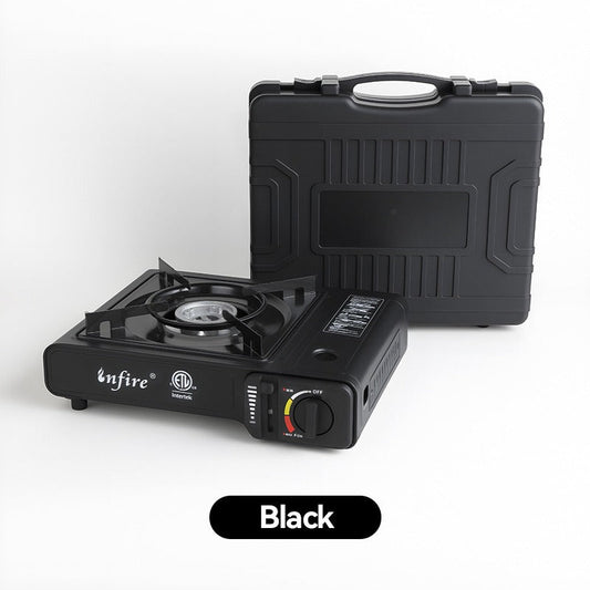 Backpacking Butane Stove, Lightweight Aluminum Alloy Camping Stove with Adjustable Flame Control, Compact Portable Design for Hiking, Outdoor Cooking & Emergency Preparedness