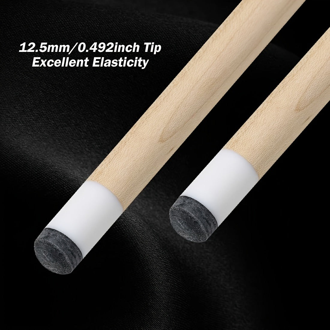 58-Inch Canadian Maple Pool Cue with 12.5mm Tip, Quick-Release Joint and Five Z-Series Graphics