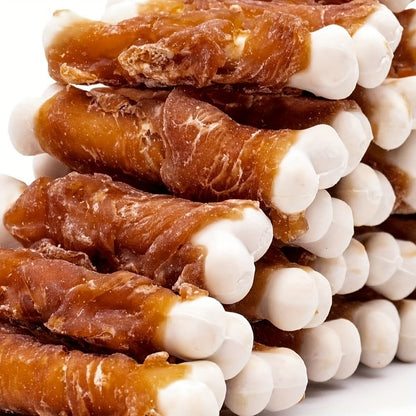 Dog Treats Duck-Wrapped Chew Pieces or Dried Chicken Breast in Two 203g Flavor Options for Dog Reward Use
