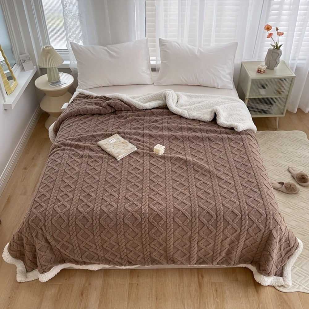 Taffeta Blanket Double-Sided – Silky Soft All-Season Sleep Blanket for Bed & Air Conditioning, Machine Washable, 5 Colors, 3 Sizes