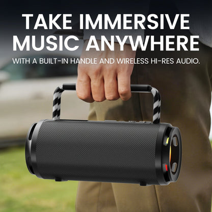 RGB Portable Bluetooth Speaker HD Sound Carry Strap Rechargeable Wireless Speaker Durable Design for Sports Home Party Travel Valentine Anniversary Gift