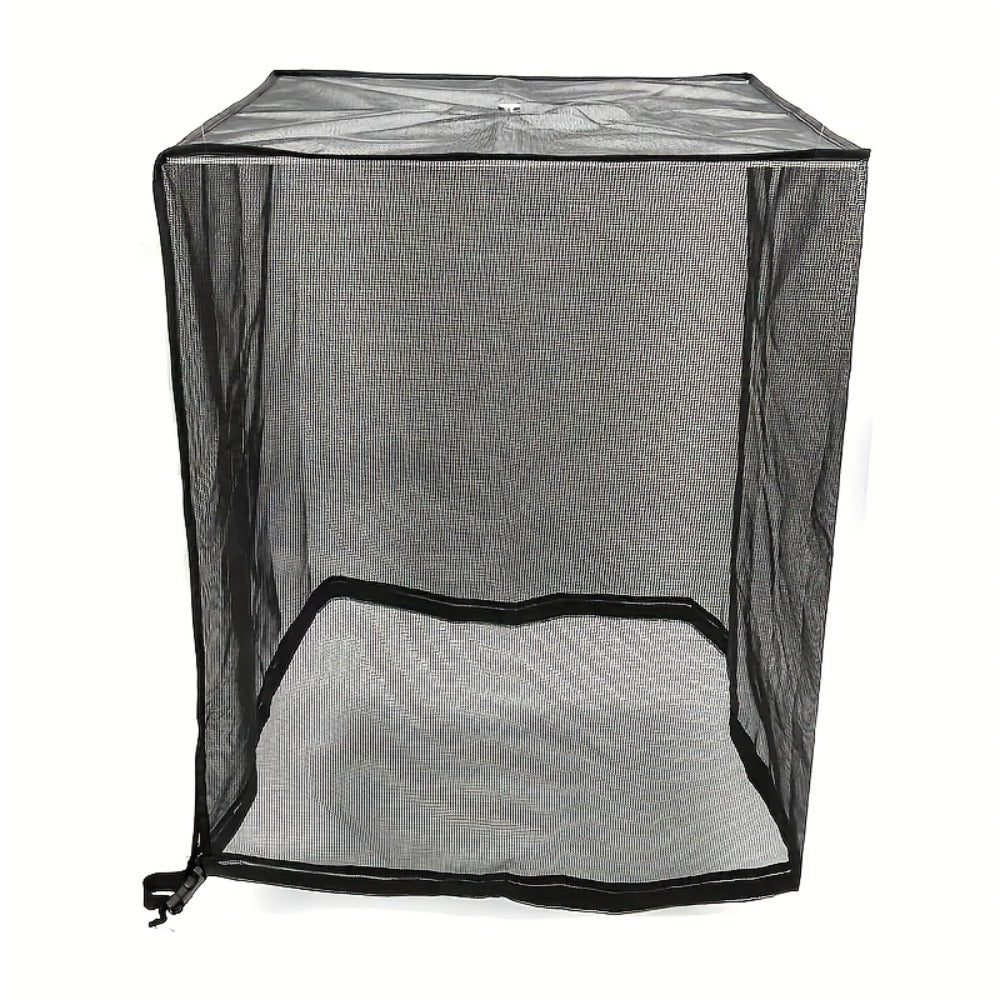 Outdoor Air Conditioner Cover with Mesh Vent and Adjustable Straps in Three Sizes for Central AC Units