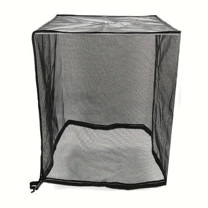 Outdoor Air Conditioner Cover with Mesh Vent and Adjustable Straps in Three Sizes for Central AC Units