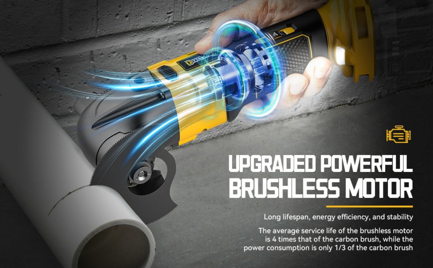 Oscillating Multi Tool Brushless Cordless Compatible with DeWalt 20V / 18V Battery – 21000 OPM Variable Speed, 4.5° Oscillating Angle, Anti-Vibration, Wood Cutting Blades & Sanding Pads (Battery Not Included)