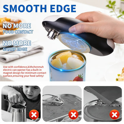 Cliton One-Touch Electric Can Opener with USB-C Rechargeable Power and Four Color Selections