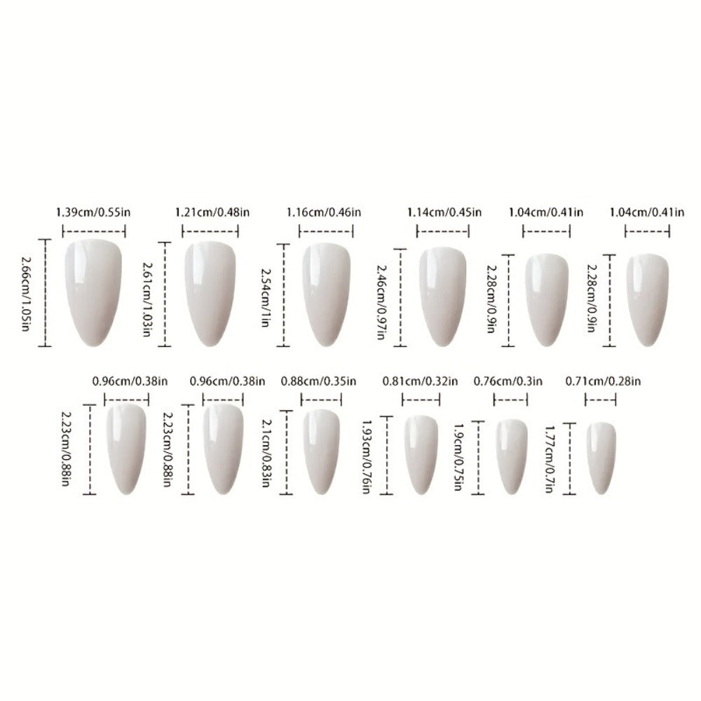 Press On Nails 375-Piece Kit with 360 Assorted Nails, Bracelet and 14-Piece Nail Art Tool Set