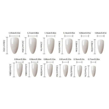 Press On Nails 375-Piece Kit with 360 Assorted Nails, Bracelet and 14-Piece Nail Art Tool Set