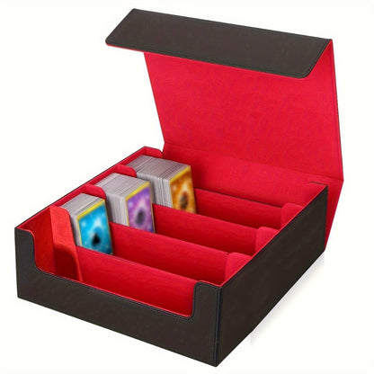 Four-Row Trading Card Storage Box with Three Interior Color Options and Source-Stated 3000-Card Capacity