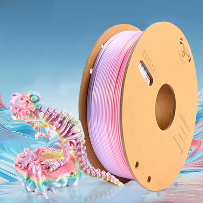 Ender 3 5 Neo PLA Filament 1.75mm 1kg 2.2LB High Gloss Low Warping – Black White Dual Tri Rainbow Multicolor Shiny Finish Smooth Extrusion for Creality & FDM 3D Printers