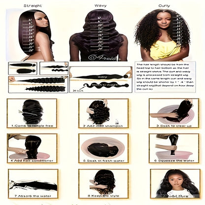Synthetic Wig 28-Inch Big-Wave Curly Headband Style in Dark Brown or Black for Parties and Weddings