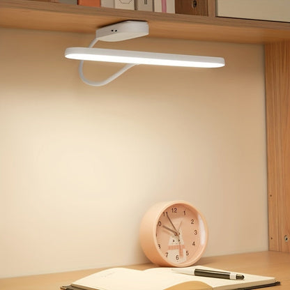 Gooseneck LED Desk Lamp with 28cm Light Bar, 45.5cm Height and Dry-Battery or USB Power Options
