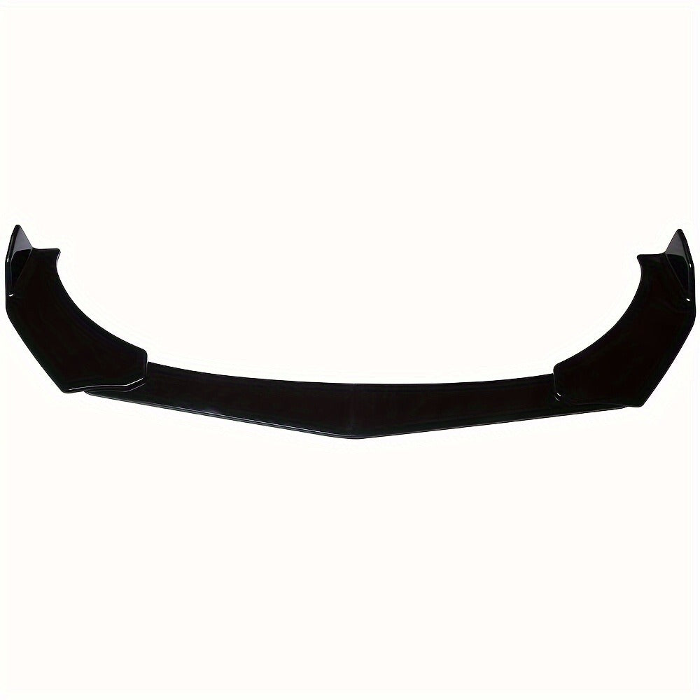 Front Bumper Lip Splitter Spoiler Kit with Strut Rods – Fits Ford Mustang 2000-2021, Dodge Challenger SRT Hellcat, Infiniti G37 Coupe Sedan – ABS Black Body Kit