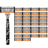 One Handle + 34 Blades