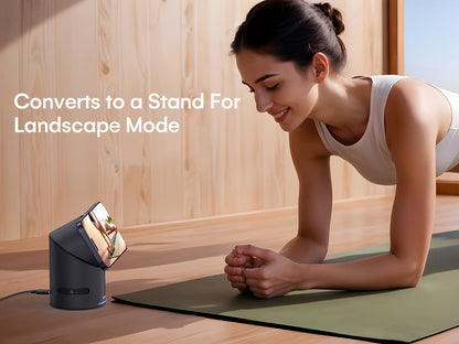 Wireless Charging Station, ZEEHOO CylinTrick-R Qi2-Marked 15W Rotating 3-in-1 Stand in White or Black