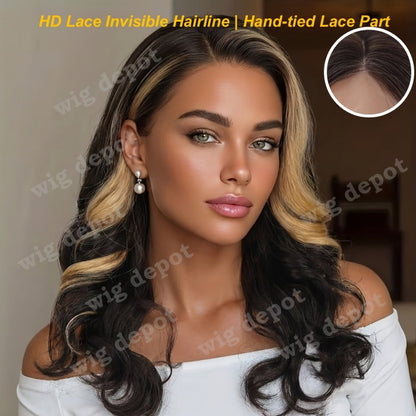 U Part Lace Front Bob Wig 4x1 Glueless Rose Net Cap Middle Part Natural Hairline Synthetic Wig for Women 14 Inch Brown Highlights Milky White Black Pink