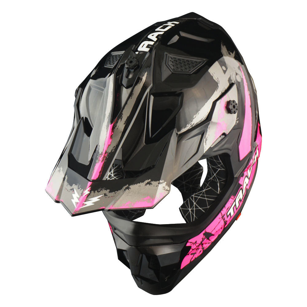 Dirt Bike Helmet Adult Motorcycle ATV Off-Road Track Style Lightweight Aerodynamic Thermoplastic Shell Removable Washable Padding Glossy UV Finish, Multiple Colors XS-XXL