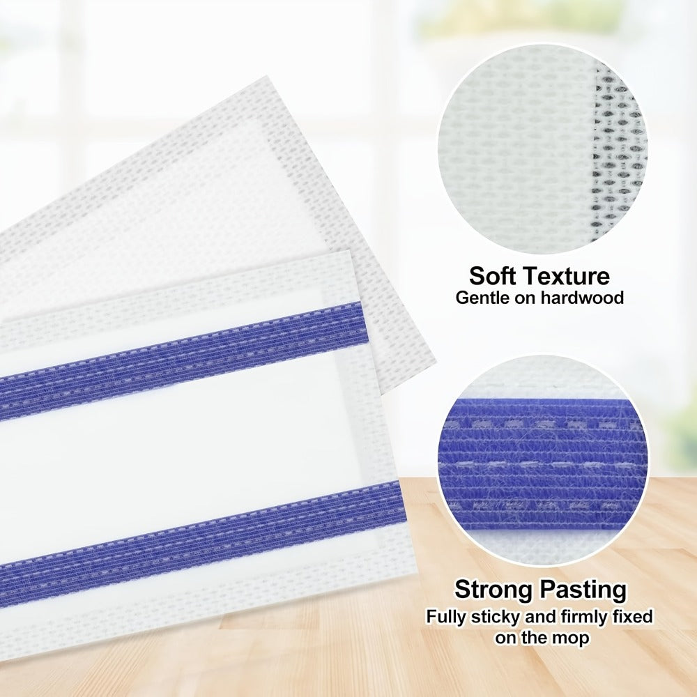 WetJet-Style White Disposable Mop Pad Refills in 30-, 60-, 80- or 120-Count Packs without Pole