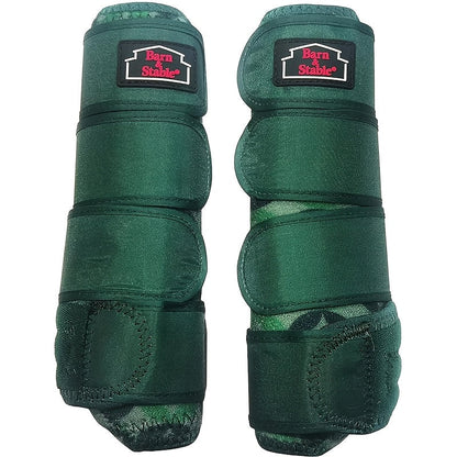Horse Leg Wraps & Sports Boots – Ultra-Breathable Impact-Resistant Protective Boots for Front & Rear Legs, Endurance Training, 5 Patterns, Small Medium Large, Single & 2-Pair Sets