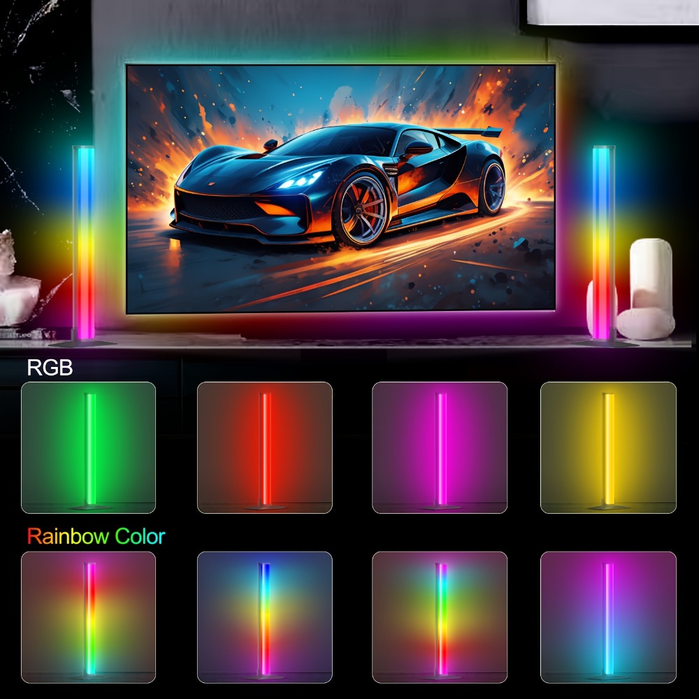 RGBIC Atmosphere Light with Music Sync - Desktop Ambient Light, App & Remote Control, Alloy Body