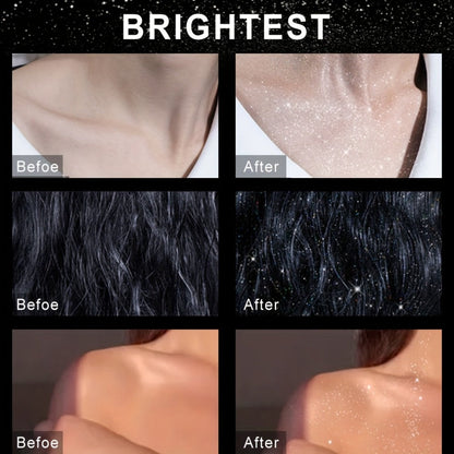 Two- or Three-Piece Body Glitter Spray Set for Hair and Skin in Source-Labeled Pack Options