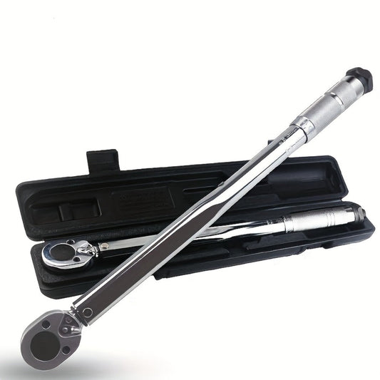 Torque Wrench Adjustable Drive 3/8" & 1/2" - Preset Click Torque Wrench for Automotive, Bike & Bicycle Maintenance, Ratchet Wrench with Dual Scale, Accurate & Durable, Gift for Husband & Car Enthusiasts