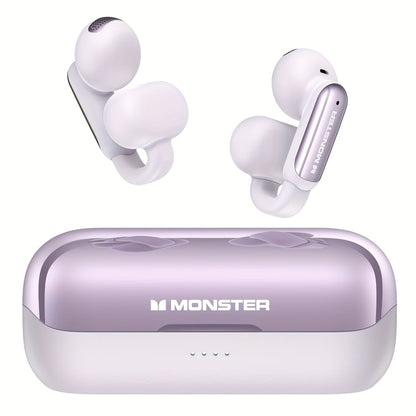 Open-Back Clip-On Wireless Earbuds Environmental Noise Cancellation Touch Control Wireless Charging Case Situational Awareness Natural Sound Bluetooth Headphones