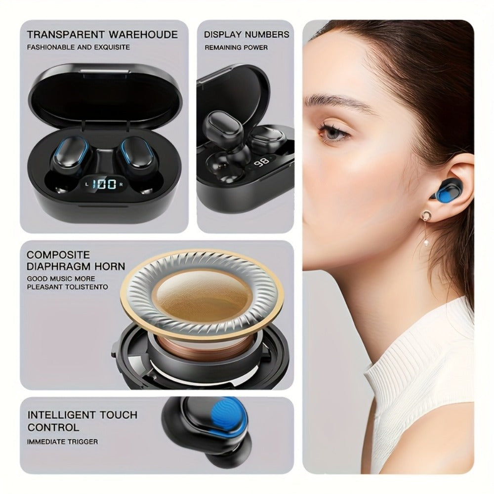 Three-Pair Assorted TWS Wireless Earbuds Bundle with Mixed Charging Cases in Set A or Model B