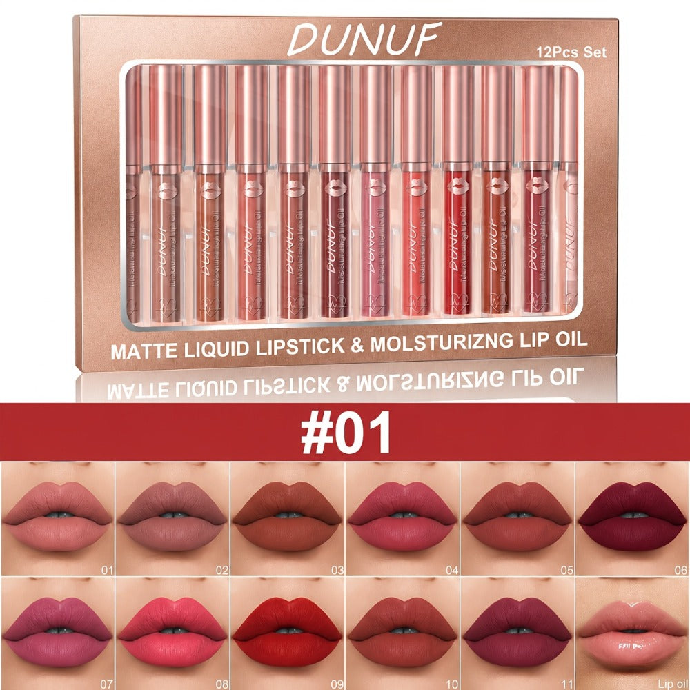 Twelve-Piece Boxed Lip Color Collection in Coordinated Set 02, Set 03 or Set 04 Shade Assortments