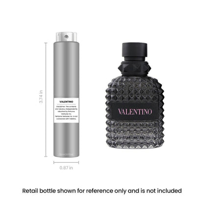 Valentino Uomo Born in Roma Eau de Toilette Travel Spray, 5ml Silver-Tone Labeled Atomizer