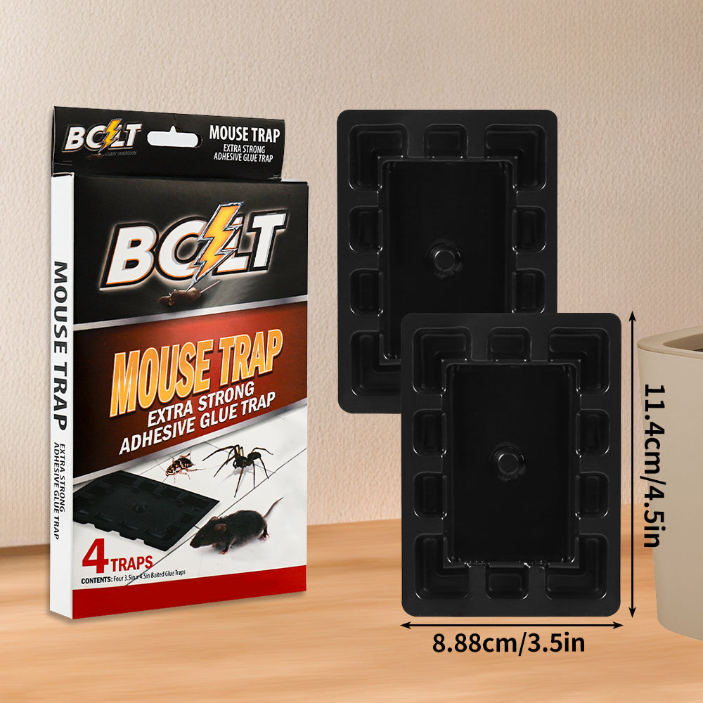 Pest Control BOLT Adhesive Tray Set with 6, 12 or 24-Piece Pack Options and Two Documented Tray Sizes
