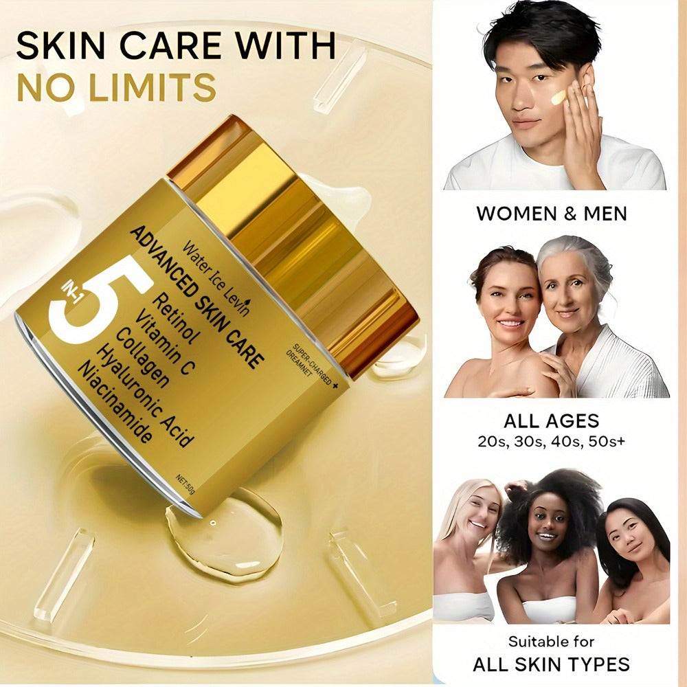 Face Cream Retinol Niacinamide 5-in-1 Formula with Vitamin C, Collagen and Hyaluronic Acid