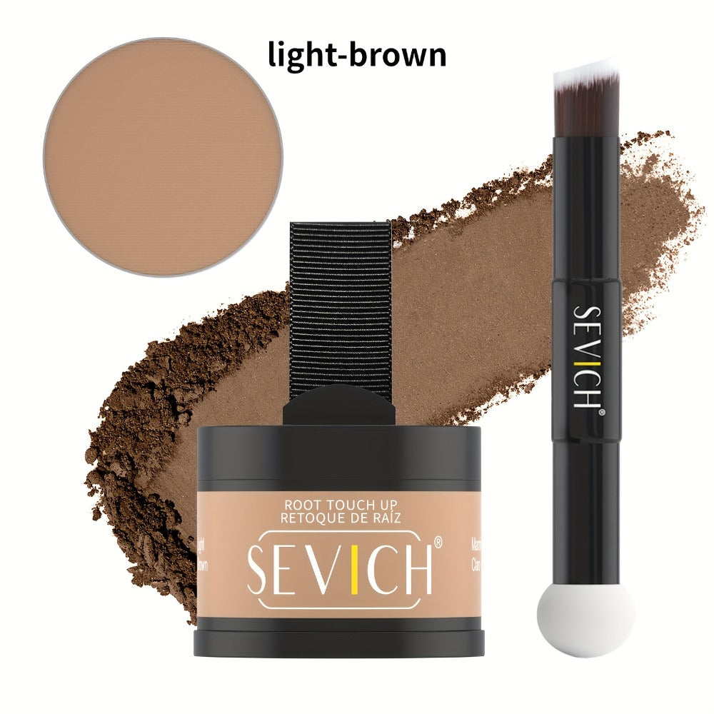 4 g plus 4 g Hair Root Touch-Up Powder Kit with Refill, Brush and Eight Checkout Options for Daily Use