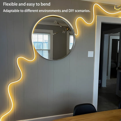 USB Mirror LED Light Strip with Touch Dimmer, White or Warm Light in 118.11-Inch Single or 196.85-Inch Two-Piece Options
