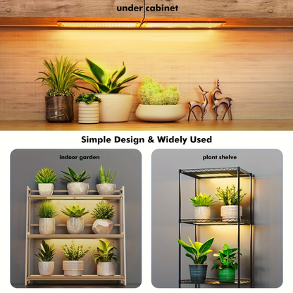 Four-Panel 5V USB Plant Light Kit with 96-LED Boards, Timer Controller and Shelf Mounting Pieces