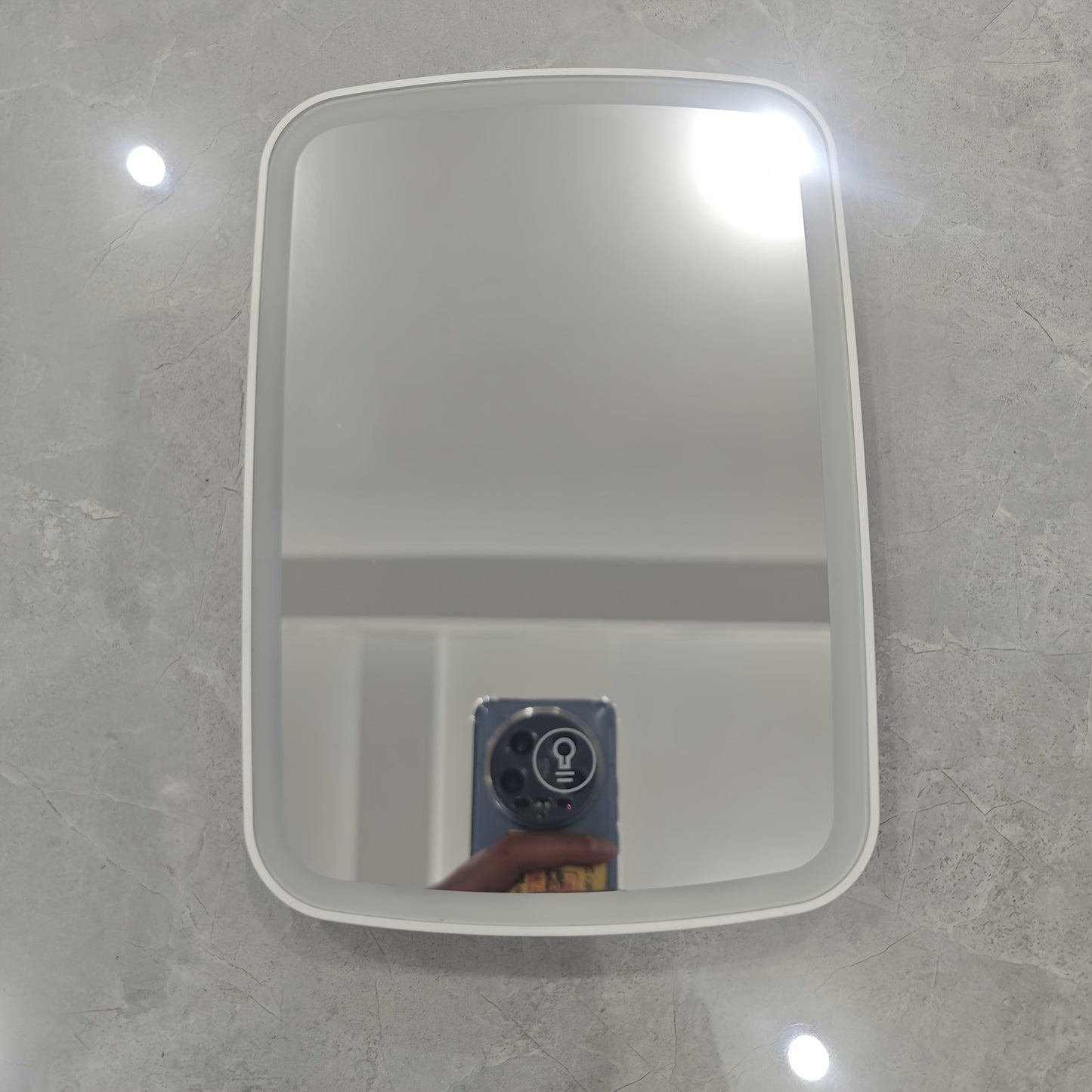 Makeup Mirror Portable Folding LED Stand with Three Light Colors, Touch Brightness and USB Rechargeable Power