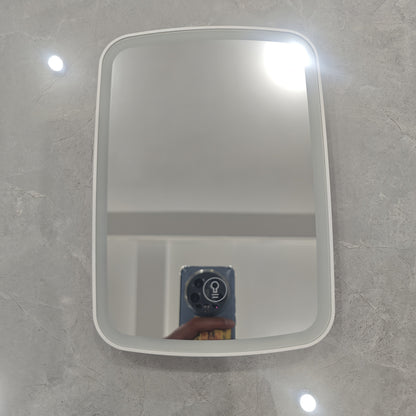 Makeup Mirror Portable Folding LED Stand with Three Light Colors, Touch Brightness and USB Rechargeable Power