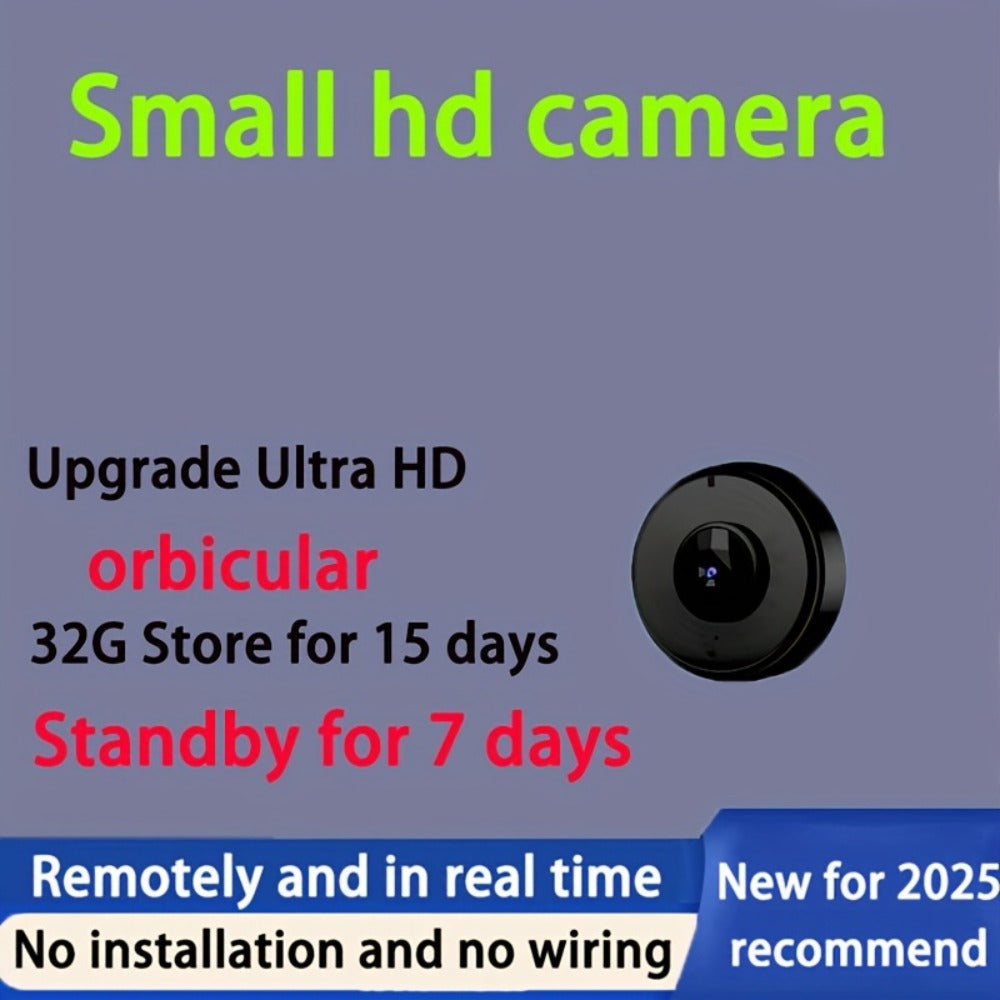 Security Camera Mini 1080P Pan-Tilt Model with Dual-Band WiFi, Infrared Night Vision and 7, 10 or 20-Day Standby Options