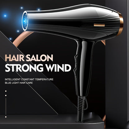 Brushless Motor Hair Dryer Set with Accessories - Professional Blow Dryer Kit Concentrator Nozzle Comb Clips 2 Modes 3 Speeds Ionic Anti-Frizz Home Salon Travel Black White Blue Green