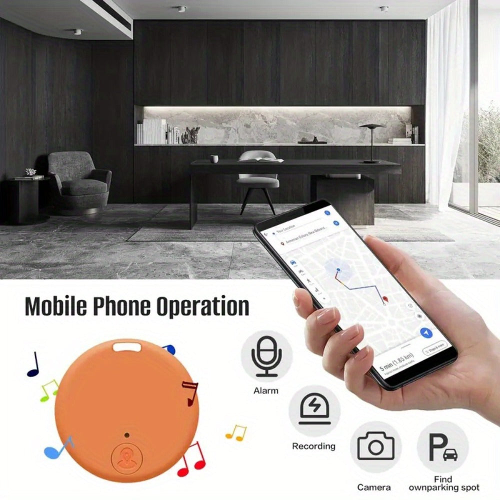 Solar Mini Key Finder Smart Tracker Anti-Lost Alarm Device – Portable Location Tracker for Keys Phone Wallet Luggage Pets – 3-Pack / 5-Pack / 10-Pack