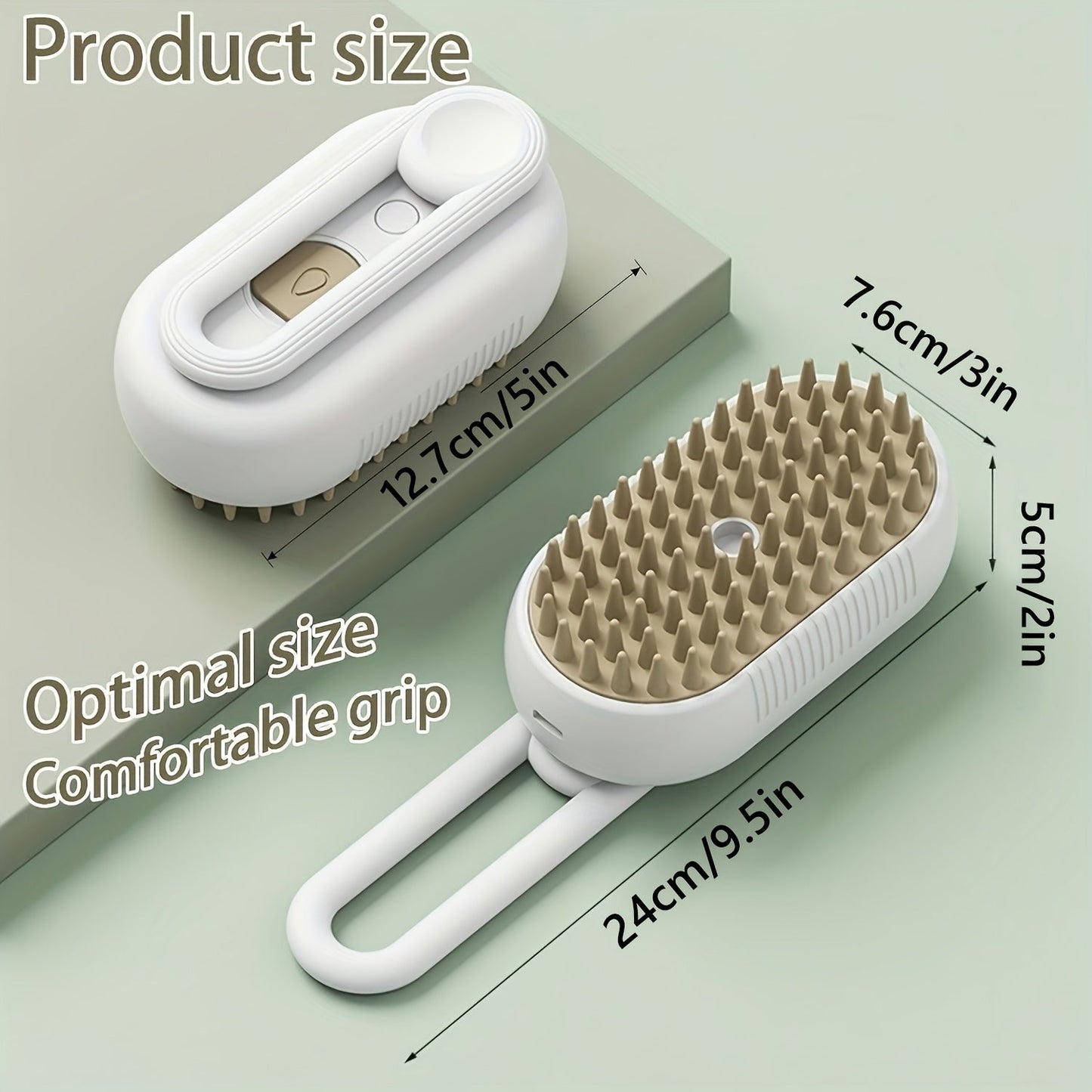 Cat Grooming Steam Brush - Self-Cleaning 4-in-1 Pet Brush with Spray for Cats & Dogs Shedding Grooming Control Deshedding Tool