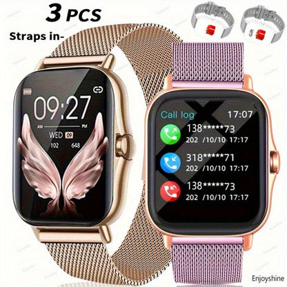 Smart Watch 1.83-Inch Full Touch Display with Bluetooth 5.0 Calling, Music Control and Four Metal Colors