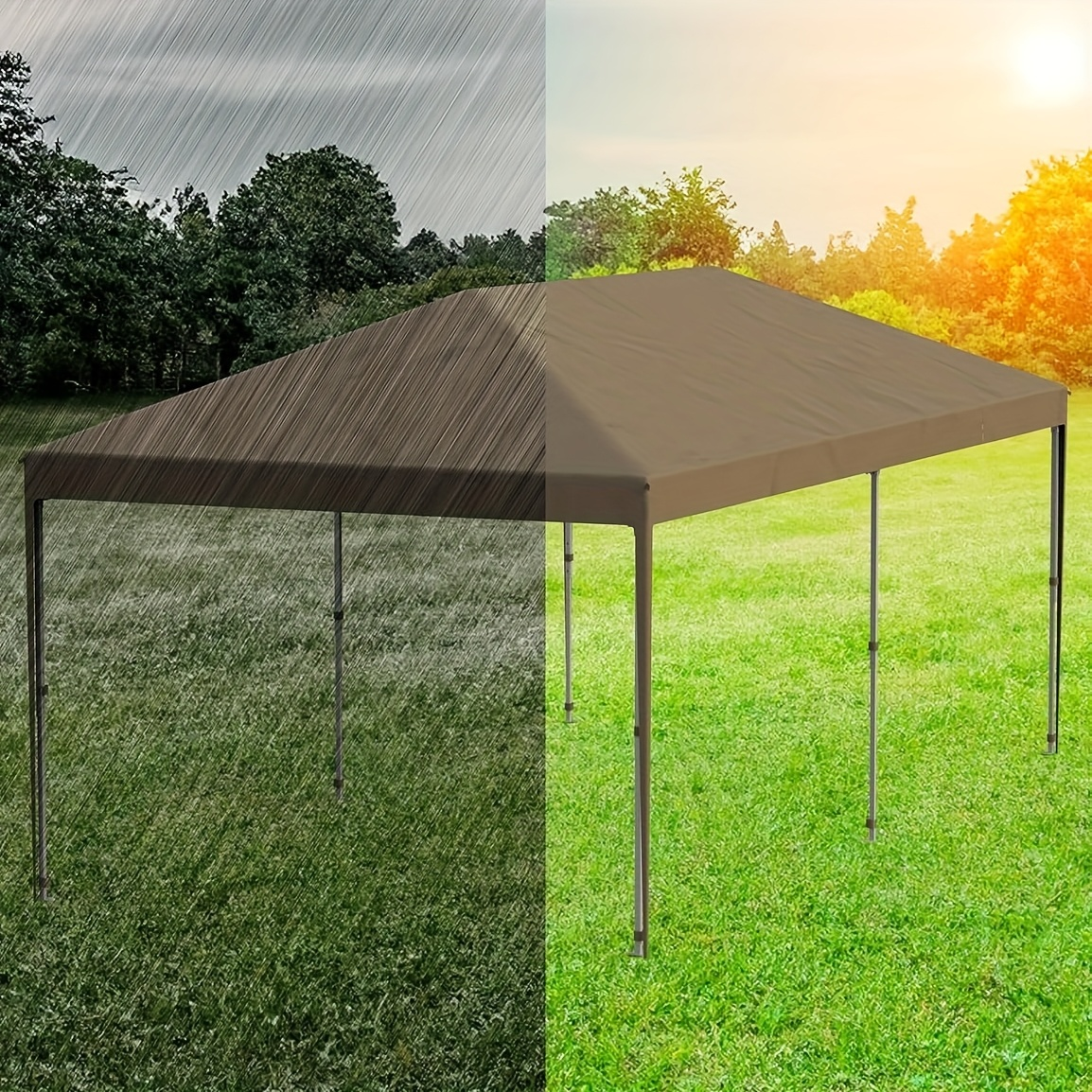 10'x20' Heavy-Duty Instant Canopy Tent - High Quality Pop-Up Event Shelter with Sidewalls, Portable Outdoor Party tent for Weddings, Markets, Backyard - Includes Stakes, Sandbags & Easy Setup, Wind-Resistant Commercial/Personal Use, Durable Oxford Fabric