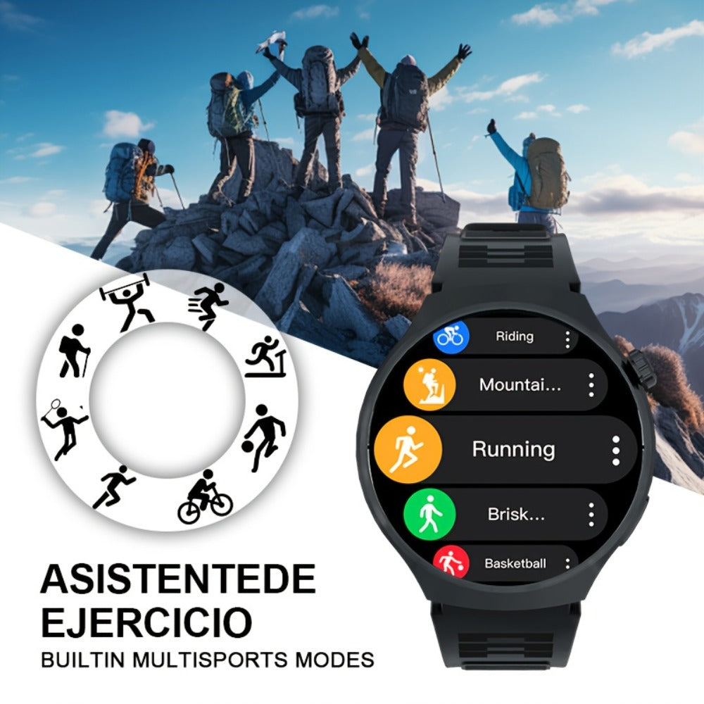 Smartwatch 2.01 Inch Round OLED Screen with 95% Ratio, Music Control and 300mAh Battery in Seven Styles