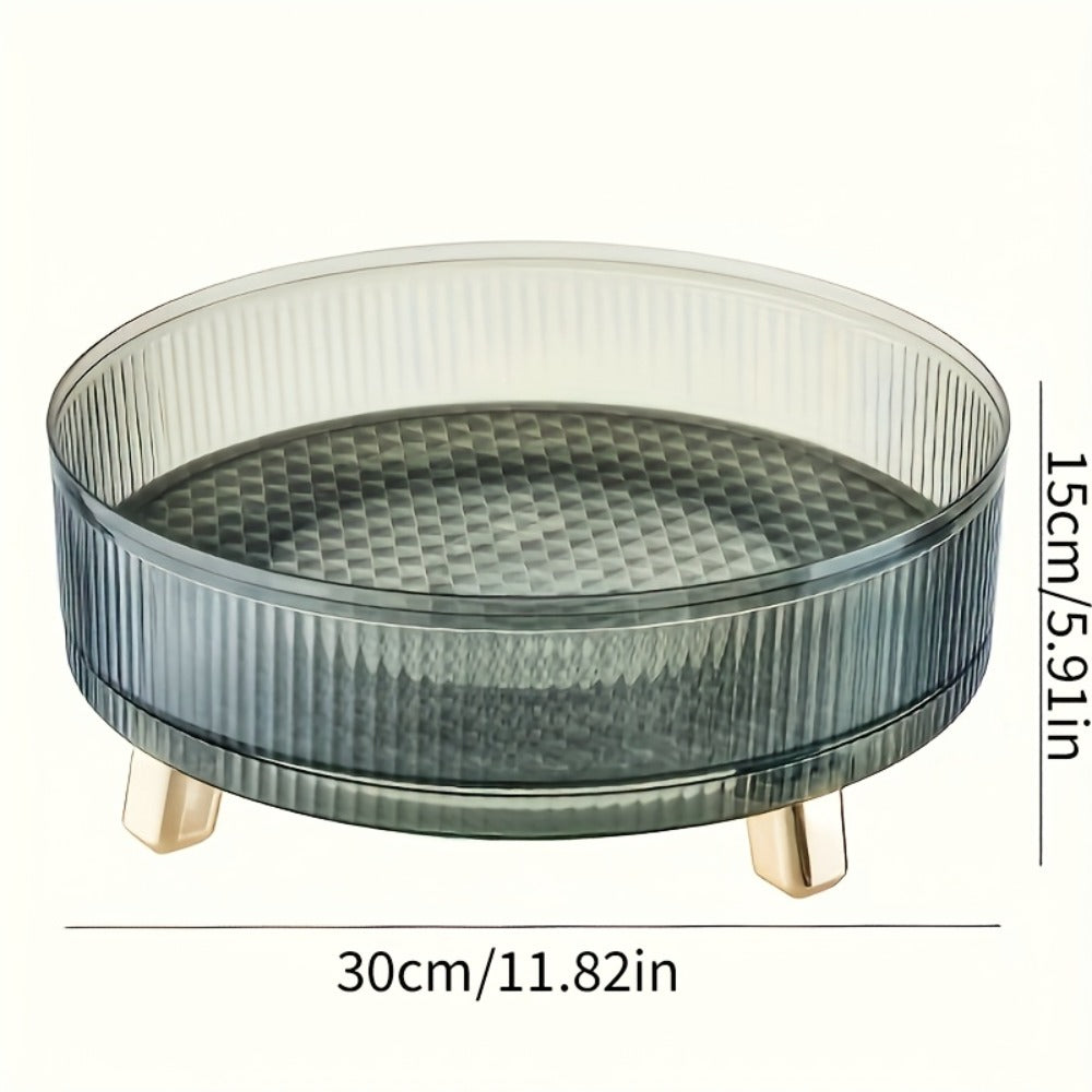 360° Rotating Makeup Organizer Large Capacity Spinning Cosmetic Storage Tower for Vanity Bathroom Kitchen Countertop Perfume Lipstick Skincare Holder
