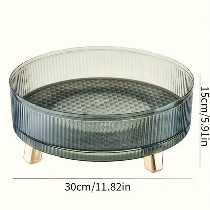 360° Rotating Makeup Organizer Large Capacity Spinning Cosmetic Storage Tower for Vanity Bathroom Kitchen Countertop Perfume Lipstick Skincare Holder