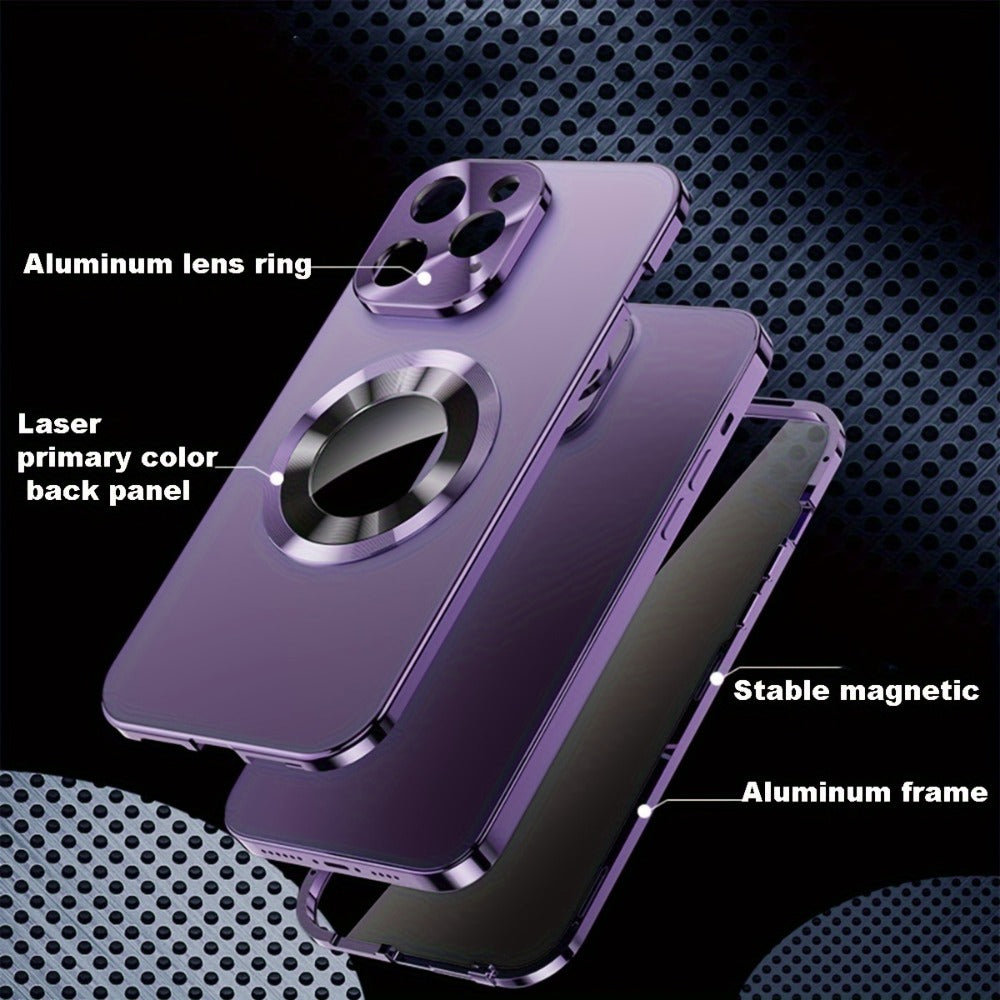 Two-Piece Privacy-Panel Magnetic iPhone Case with Camera Protection in 24 Model and Color Options