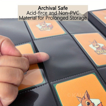 360-Pocket Side-Loading Trading Card Binder with 20 Double-Sided Pages in Seven Cover Colors for Adult Collectors