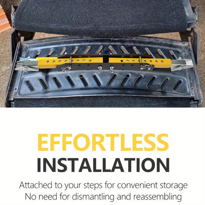 RV Step Stabilizer Kit – Adjustable Foldable Ladder Support for 5th Wheel, Travel Trailer & Motorhome, Eliminates Bounce, Protects Entry Steps, Easy 15-Min Install