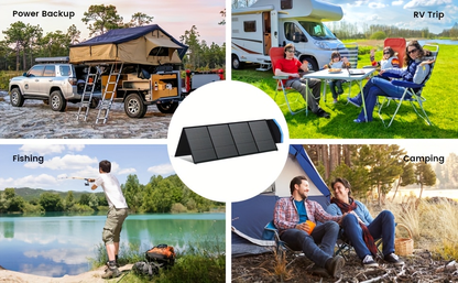 Monocrystalline High Power Solar Panel, 400W/200W/100W Portable Solar Panel, Foldable Solar Blanket, Solar Cell Efficiency Up To 23%, Suitable For Outdoor Adventure Boat Power Station, Garden, Courtyard, Roof, Camping RV Solar Generator